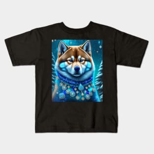 Jeweled Shiba Inu Kids T-Shirt